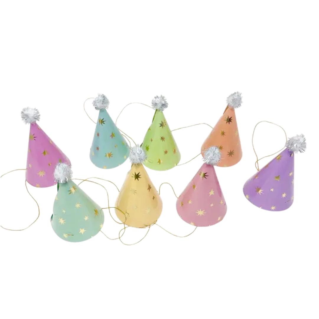 Pastel Mini Party Hats