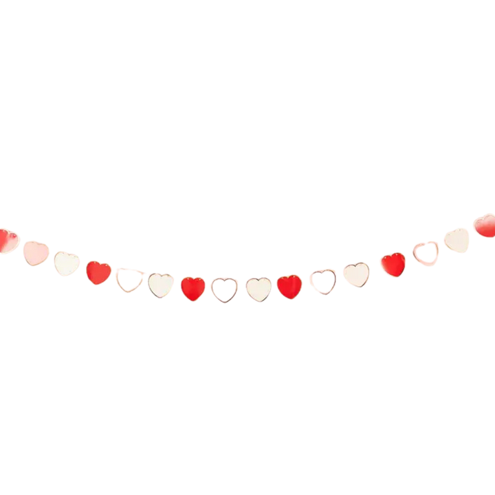 Pink and Red Heart Garland