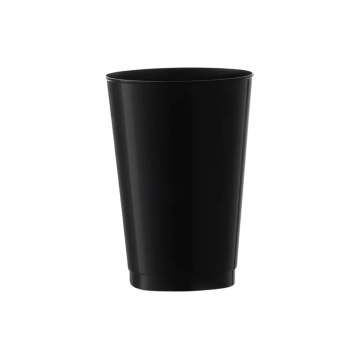 Solid Black Plastic Tumblers