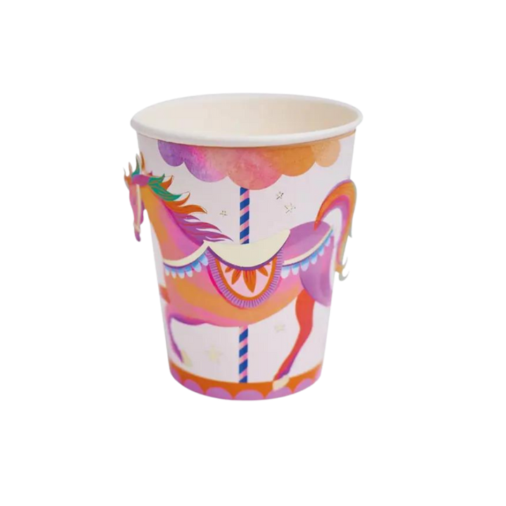 Pink and White Unicorn Fairy Princess Cups