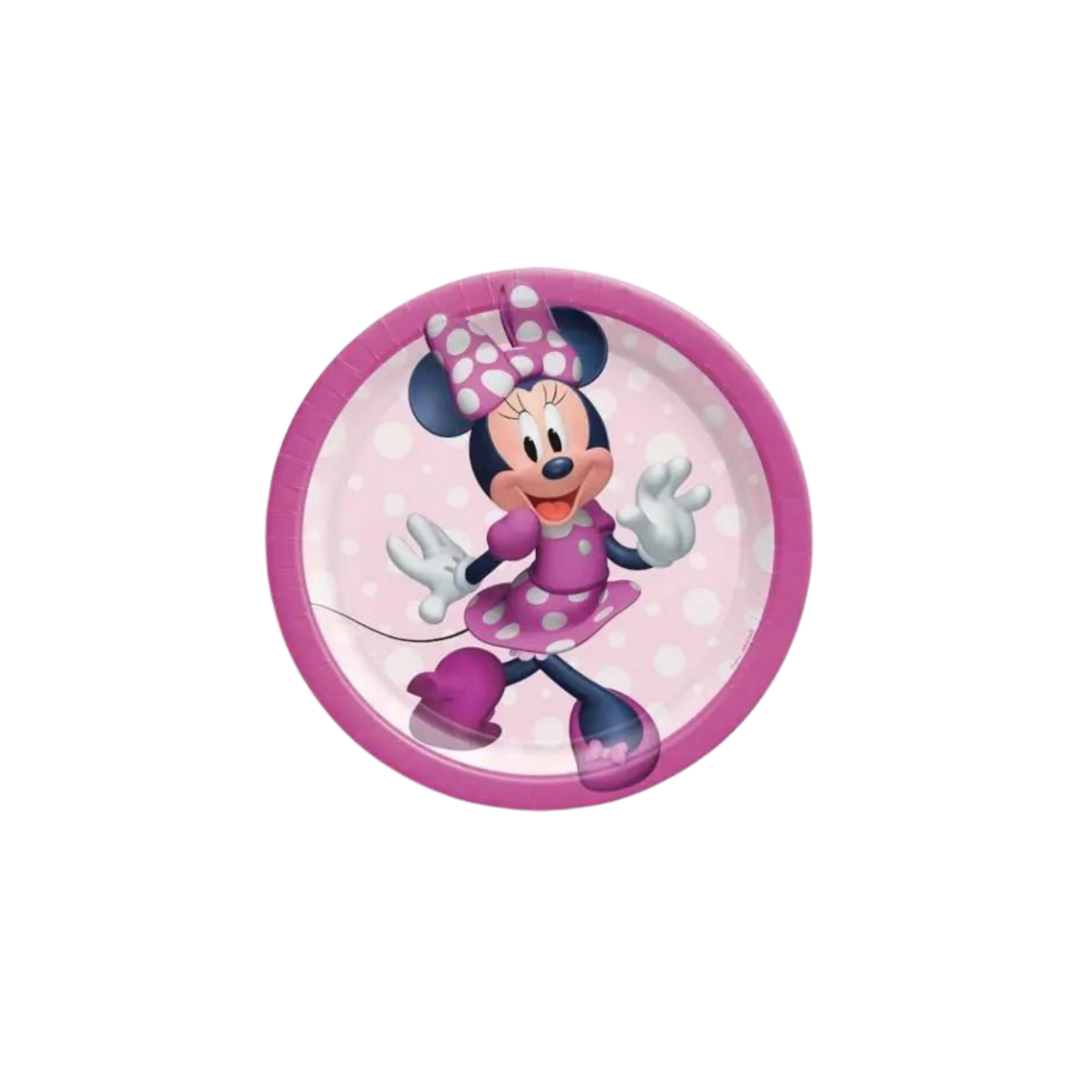 Pink Minnie Mouse Forever Small Appetizer Dessert Plates