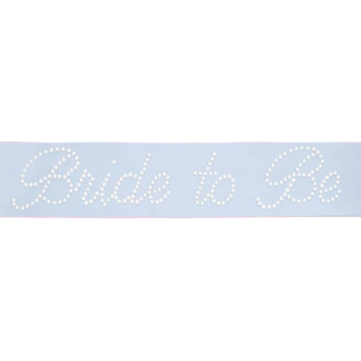 Bride to Be Blue Rhinestone Bachelorette Party Sash