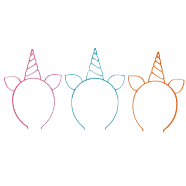 Unicorn Headbands - 3 pk