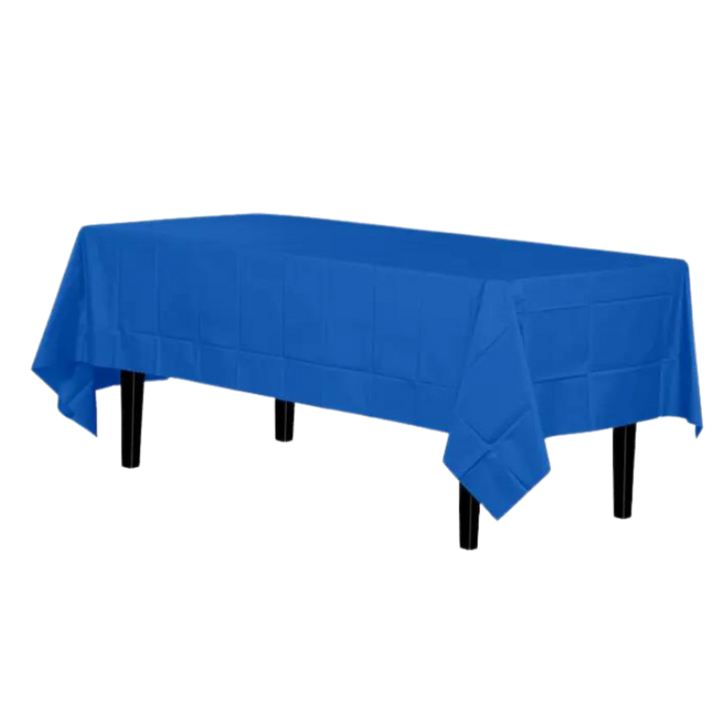 Dark Blue Plastic Table Cover