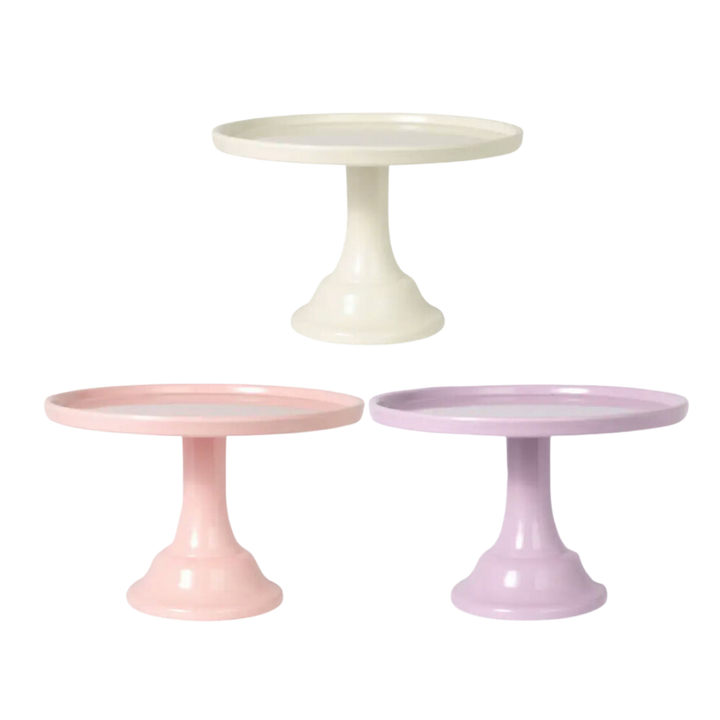 Small Melamine Cake Stands - 3 Colors