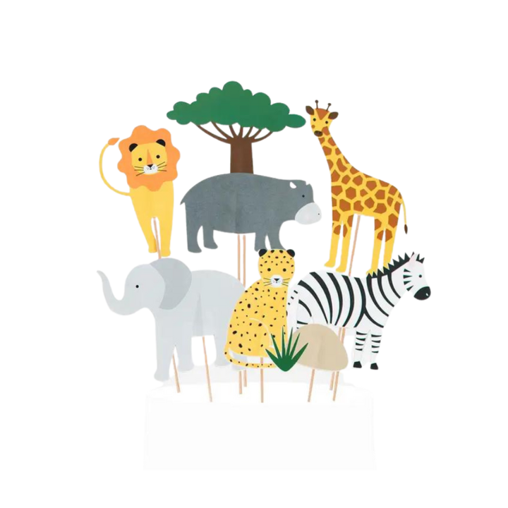 Safari Animals Cake Toppers