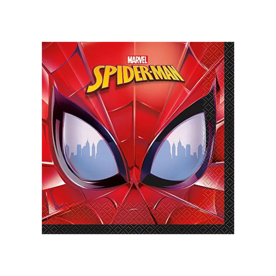 Red Spiderman Dinner Napkins