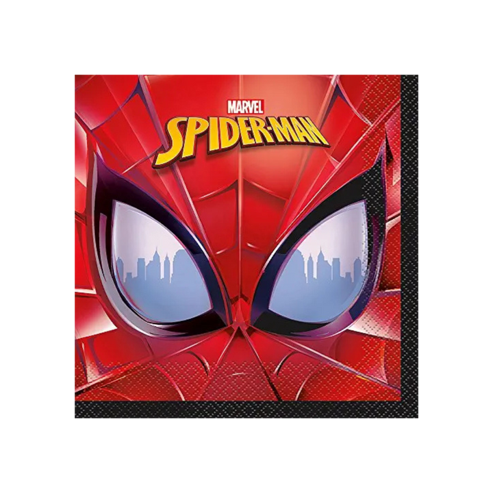 Red Spiderman Dinner Napkins