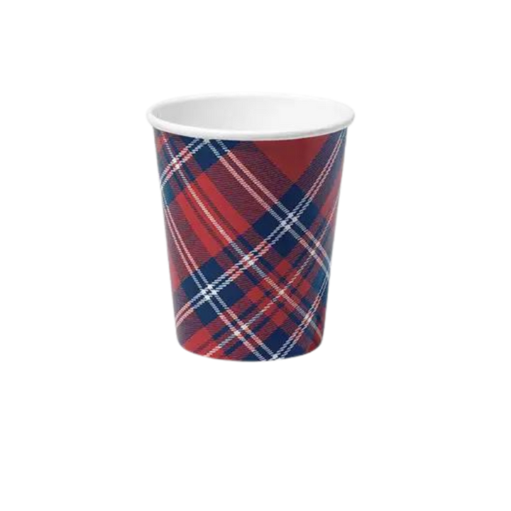 Blue and Red Plaid Draper James x Coterie Cups