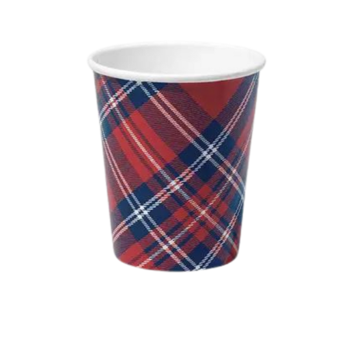 Blue and Red Plaid Draper James x Coterie Cups