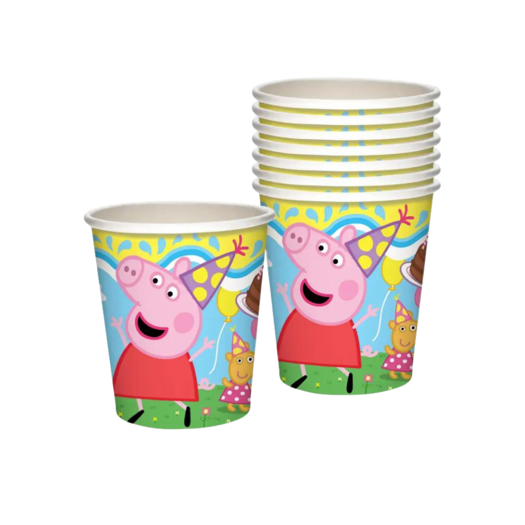 Blue and Yellow Peppa Pig Cups