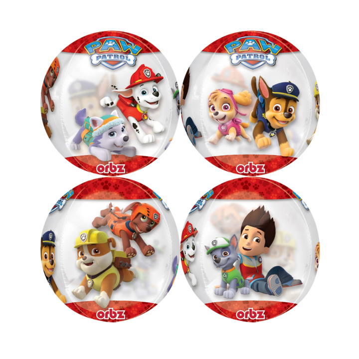 Paw Patrol Orbz Foil Balloon, 16in - Chase and Marshall