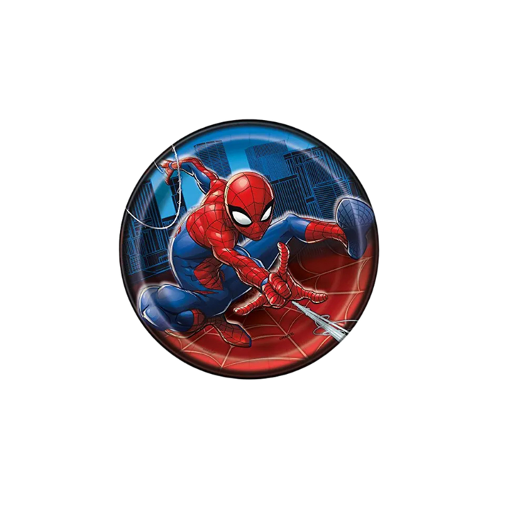 Red and Blue Spiderman Small Appetizer Dessert Plates