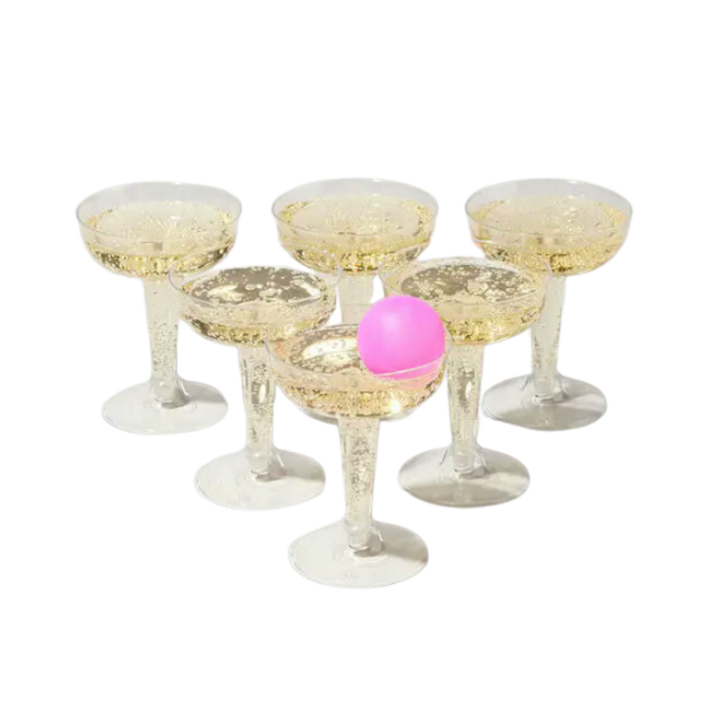 Clear Prosecco Pong Set