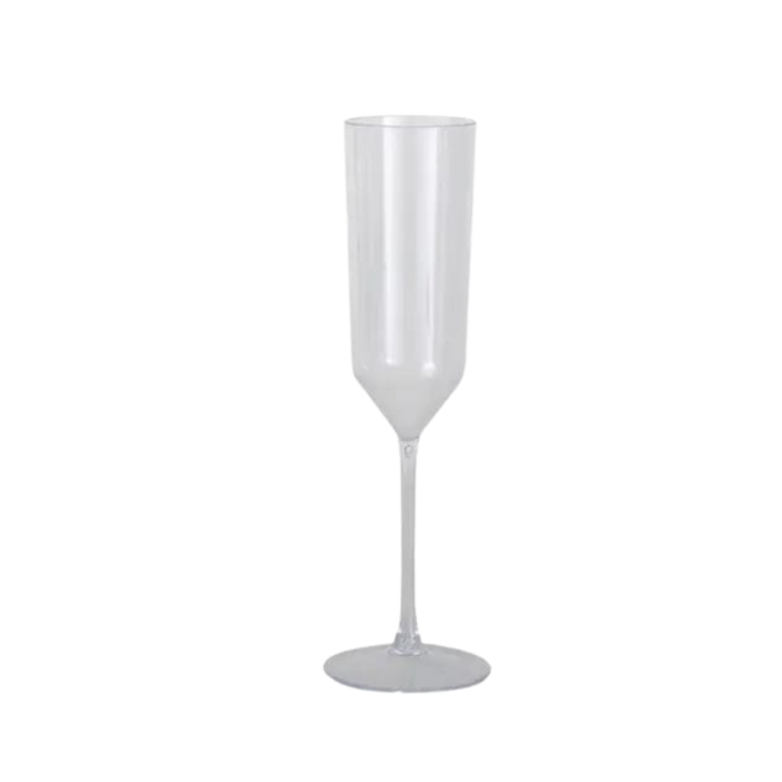 Clear Upscale Plastic Champagne Flutes