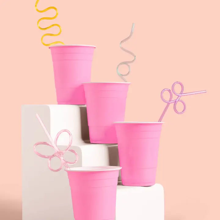 Pastel Party Swirly Straws