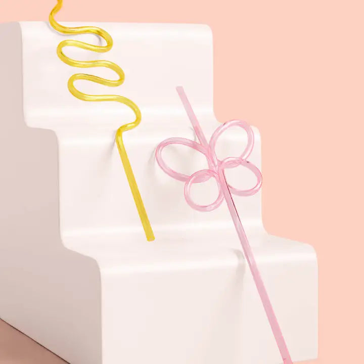 Pastel Party Swirly Straws