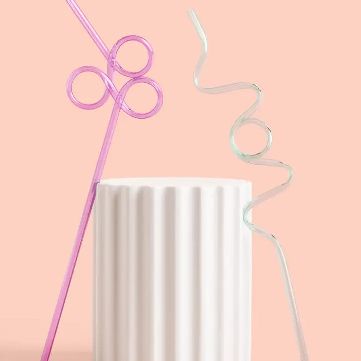 Pastel Party Swirly Straws