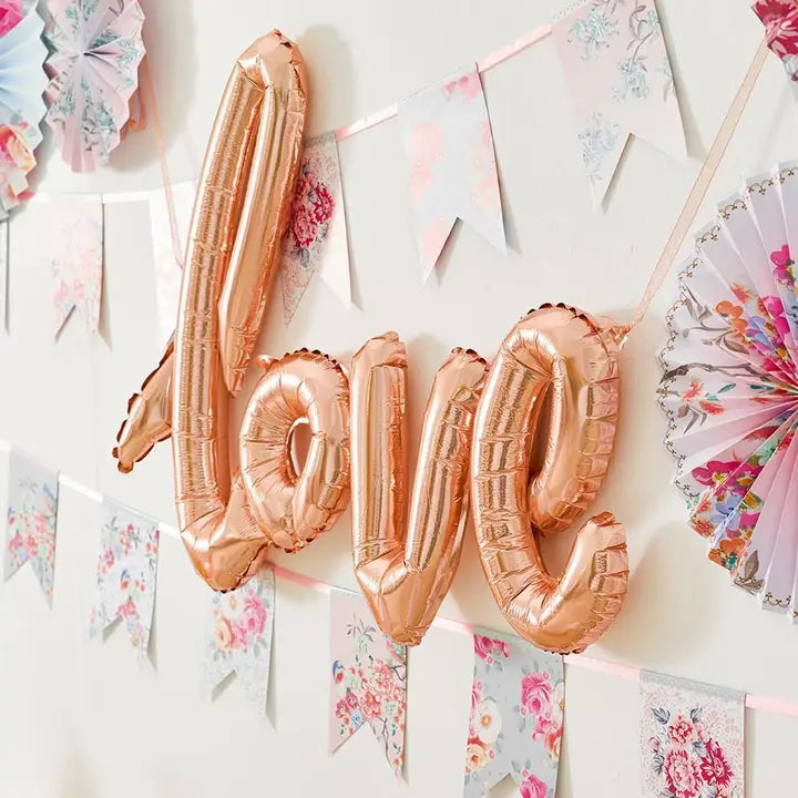 Rose Gold Love Balloon Decoration