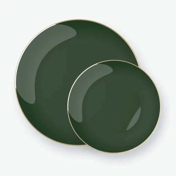 Gold Plastic Plates - 2 option (10pk)