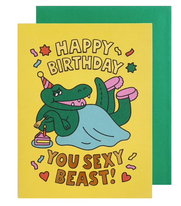 Sexy Beast Birthday Card