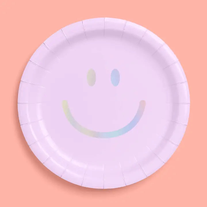 Pastel Smiley Large Dinner Plates