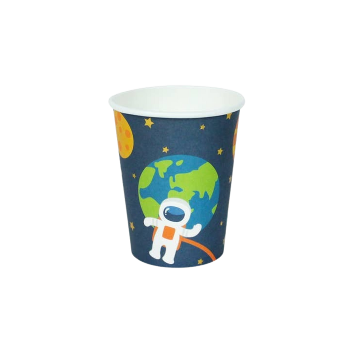 Blue Space Party Cups