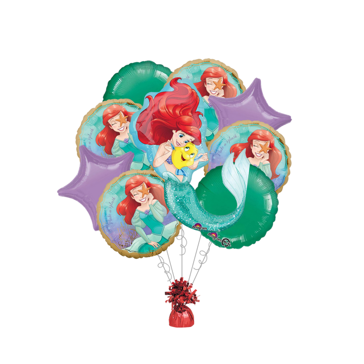 Little Mermaid Live Active Foil Balloon Bundle