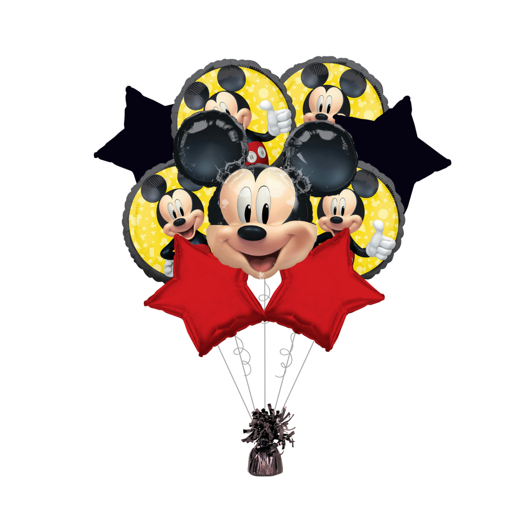 Mickey Mouse Forever Foil Balloon Bundle with Balloon Weight