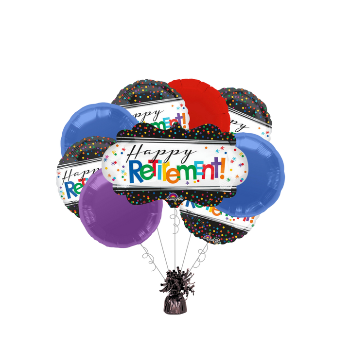 Premium Officially Retired Foil Balloon Bundle with Balloon Weight