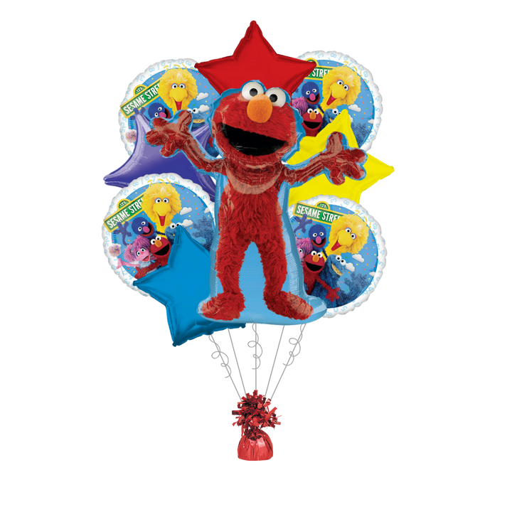 Premium Sesame Street Foil Balloon Bundle with Balloon Weight