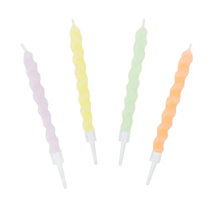 Twisted Pastel Birthday Candles - (8pk)