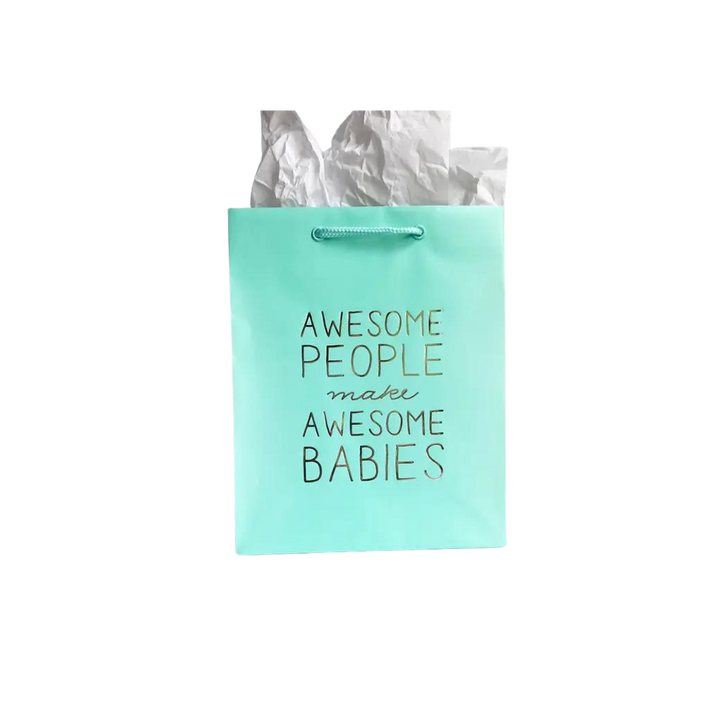 Awesome Babies Gift Bag - Metallic Foil-Stamped Gift Bag