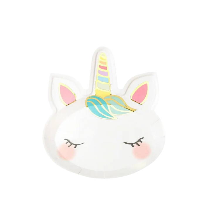 Unicorn Face Plates - 8 Pack