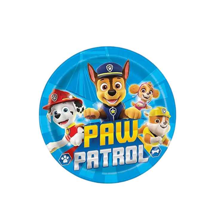 Blue Paw Patrol Large Dinner Plates