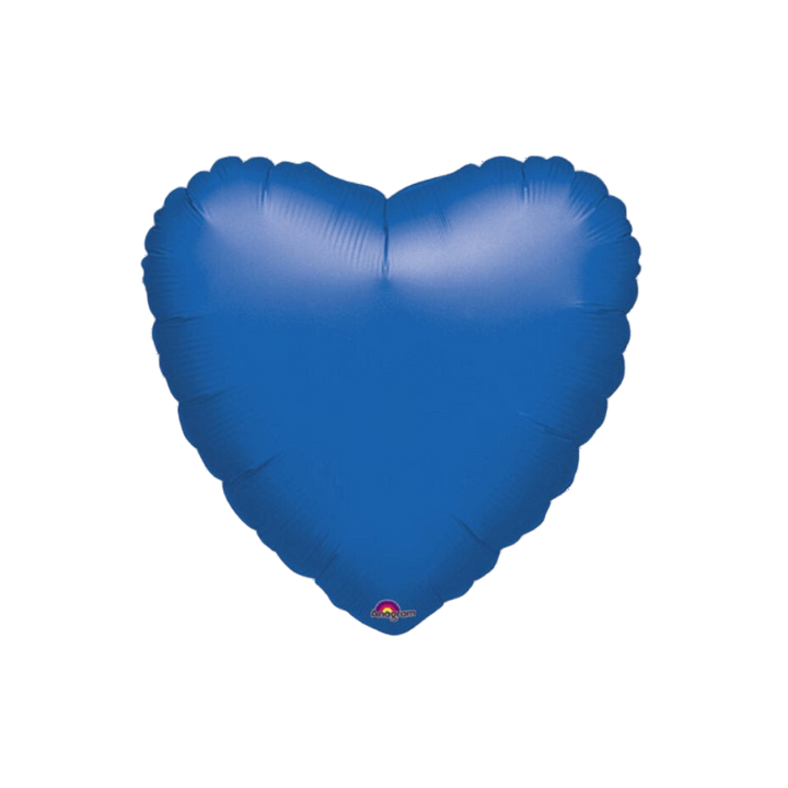 Royal Blue Heart Foil Balloon, 18in