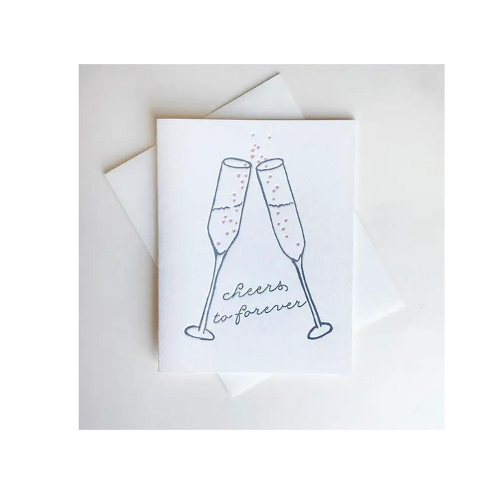 Wedding Marriage Congrats Card - Cheers To Forever