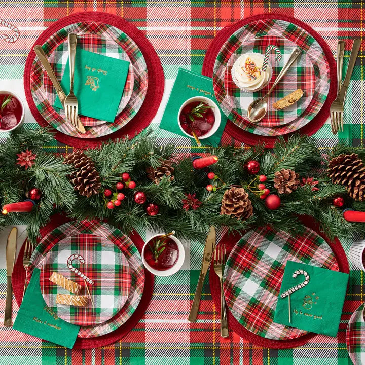 Winter Plaid Tablecloth