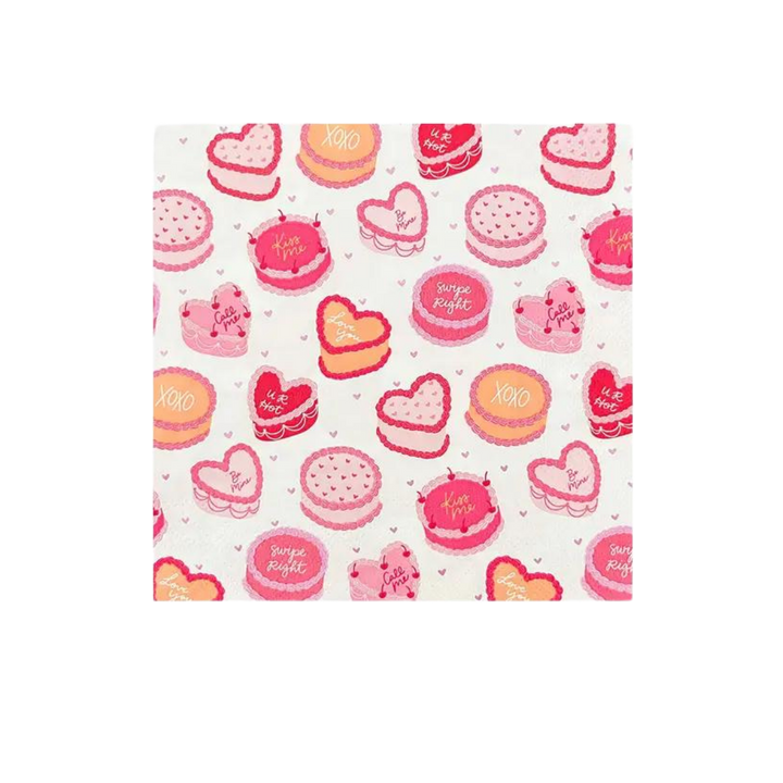 Pink and Red "You're The Cherry On Top" Dinner Napkins