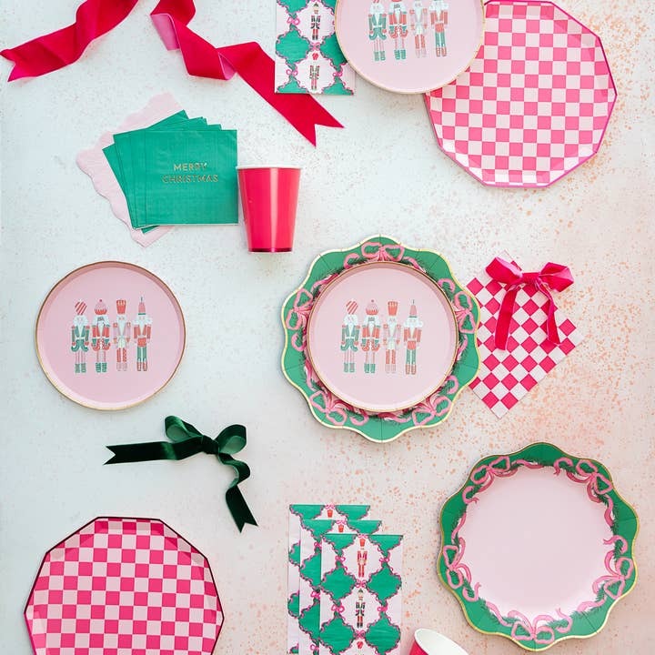 Pink and Green One & Only Nutcracker Guest Napkins