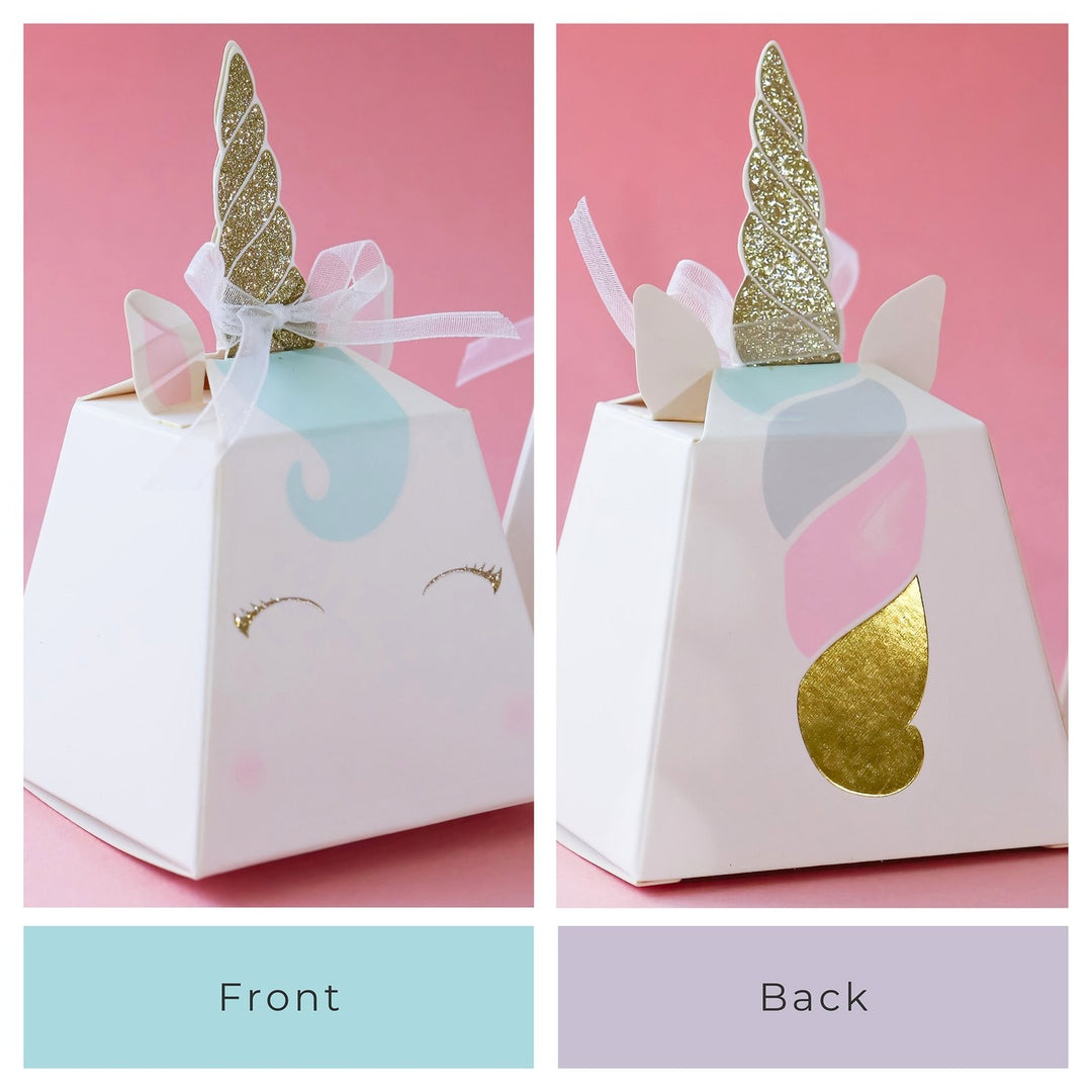 White Unicorn Favor Box