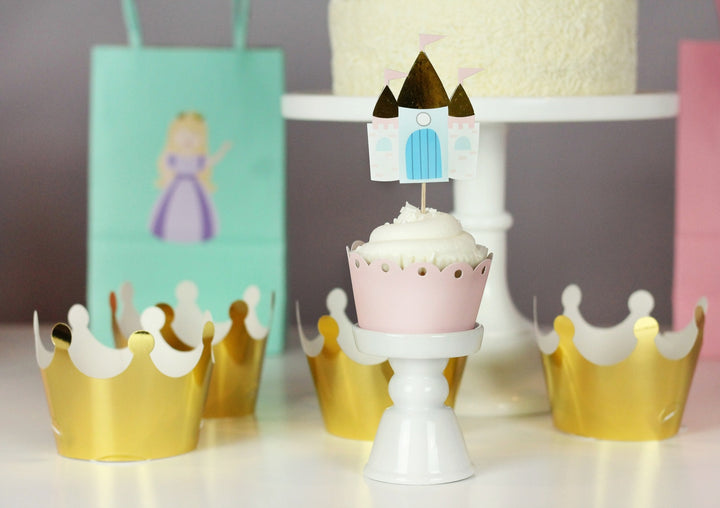 Gold "Pretty Princess" Crowns