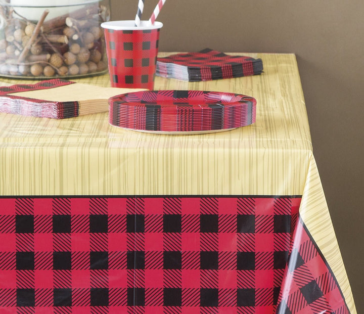 Red And Black Plaid Cups