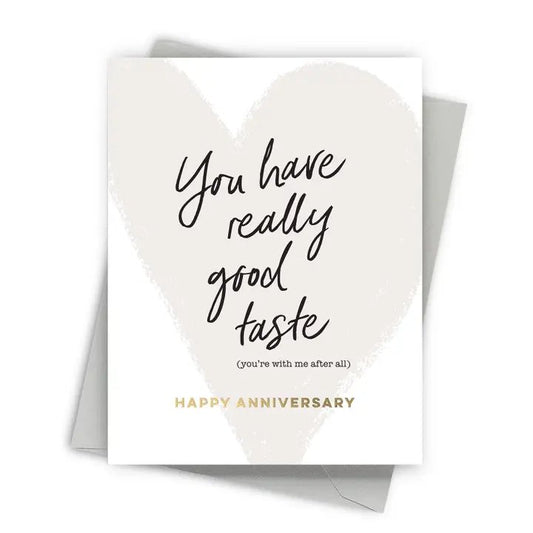 Good Taste Anniversary Greeting Card