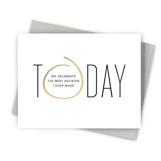 Best Decision Modern Anniversary Greeting Cards