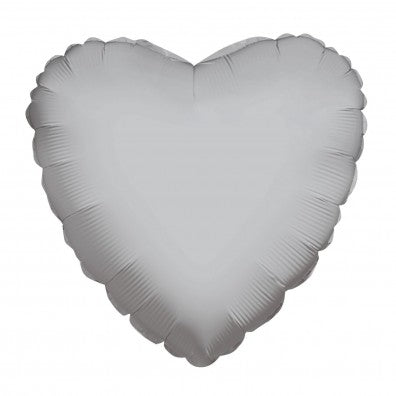 4" SILVER HEART (AIR FILLED ONLY)