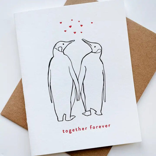 Penguins Forever - Love, Anniversary and Valentine's Card