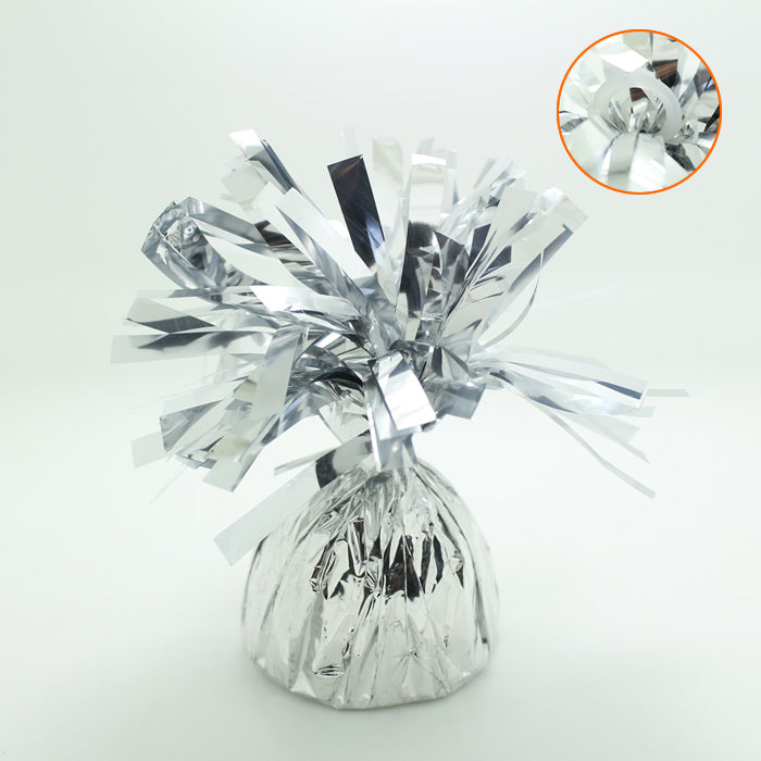 6 oz Silver Foil Wrapped Balloon Weight