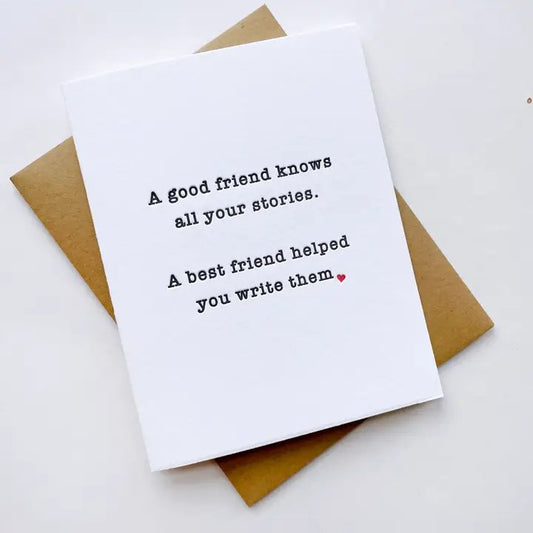 Friend Stories - Love and Friendship Card